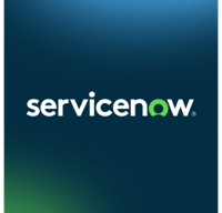ServiceNow logo on gradient background